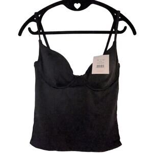 Andie Swim Black Tank Top The Canary